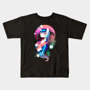 Synthwave Shining Armor Kids T-Shirt